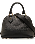 Black LV Monogram Empreinte Neo Alma BB Satchel