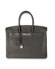 HMS Birkin 35 Togo Graphite Palladium Hardware