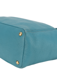 PRD BR4970 SHOULDER BAG PAVONE VITTELO DAINO LEATHER GOLD HARDWARE WITH CARD