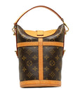 Brown LV Monogram Duffle Bucket Bag