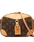 Brown LV Monogram Deauville Mini Crossbody Bag