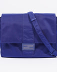 FNDI Baguette Messenger Bag Blue Nylon Large