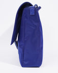 FNDI Baguette Messenger Bag Blue Nylon Large
