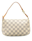 Beige LV Damier Azur Pochette Accessoires