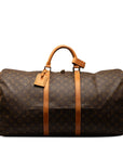 Brown LV Monogram Keepall 60 Travel Bag