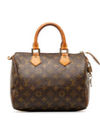 Brown LV Monogram Speedy 25 Boston Bag