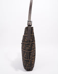 FNDI Double Flap Bag Brown Zucca Canvas