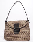 FNDI Baguette Bag Brown Zucca Canvas