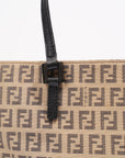 FNDI 2 Way Tote Zucca Print / Beige / Grey Canvas Small