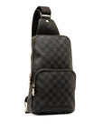 Black LV Damier Graphite Avenue Sling Crossbody Bag