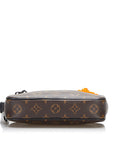 Brown LV Monogram Solar Ray Pochette Volga Clutch Bag