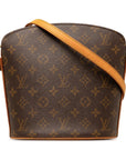 Brown LV Monogram Drouot Crossbody Bag