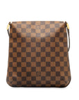 Brown LV Damier Ebene Musette Salsa Long Strap Crossbody Bag