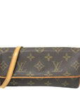 Brown LV Monogram Pochette Twin PM Crossbody Bag