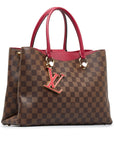Brown LV Damier Ebene Riverside Tote Bag