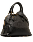 Black LV Monogram Empreinte Neo Alma BB Satchel