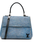 Blue LV Epi Denim Cluny BB Satchel