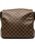 Brown LV Damier Ebene Naviglio Crossbody Bag