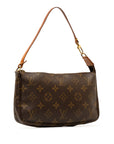 Brown LV Monogram Pochette Accessoires Shoulder Bag