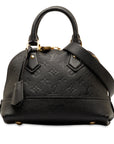 Black LV Monogram Empreinte Neo Alma BB Satchel