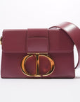 Christian D1OR 30 Motaigne Box Bag Grape Leather