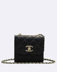 A81633 Black Lambskin Trend CC Gold Mini Cross Bag CH