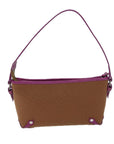 BBERRY Blue Label Shoulder Bag Canvas 2way Brown Auth ac2940