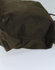 PRD Hand Bag Nylon 2way Brown Auth ac2959