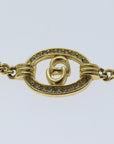 CHRISTIAN D1OR Bracelet Metal Gold Auth am6231
