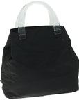 PRD Hand Bag Nylon Black Auth ar11430