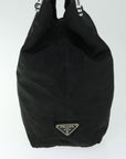 PRD Hand Bag Nylon Black Auth ar11430
