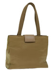 PRD Hand Bag Nylon Beige Auth ar11574B