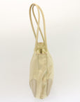PRD Hand Bag Nylon Beige Auth ar11710