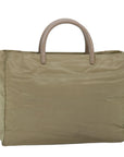 PRD Hand Bag Nylon Beige Auth ar11788B