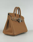 HMS Birkin 25cm Handbag 6068 light coffee silver