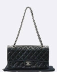A01112 Classic Patent Medium M Size Flap Chain Shoulder Bag CH