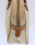 BBERRY Blue Label Hand Bag Canvas Beige Auth bs10778