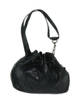 CHRISTIAN D1OR Canage Shoulder Bag patent Black Auth bs12459