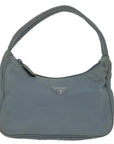 PRD Hand Bag Nylon Light Blue Auth bs12579