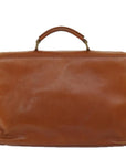 PRD Hand Bag Leather Brown Auth bs12617
