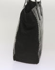 PRD Hand Bag Nylon Leather Black Auth bs12637
