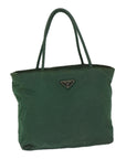 PRD Hand Bag Nylon Green Auth bs13153