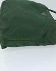PRD Hand Bag Nylon Green Auth bs13153