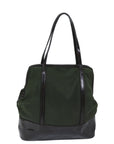 PRD Hand Bag Nylon Khaki Auth bs13301