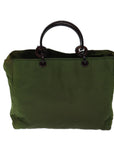 PRD Hand Bag Nylon Khaki Auth bs13320