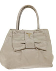 PRD Hand Bag Nylon Beige Auth bs13455