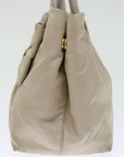 PRD Hand Bag Nylon Beige Auth bs13455