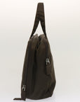 PRD Hand Bag Nylon Brown Auth bs13481