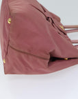 PRD Hand Bag Nylon Pink Auth bs13566