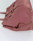 PRD Hand Bag Nylon Pink Auth bs13566